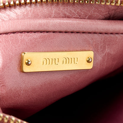 Miu Miu Vitello Shine Zip Tote Loto 6 of 10