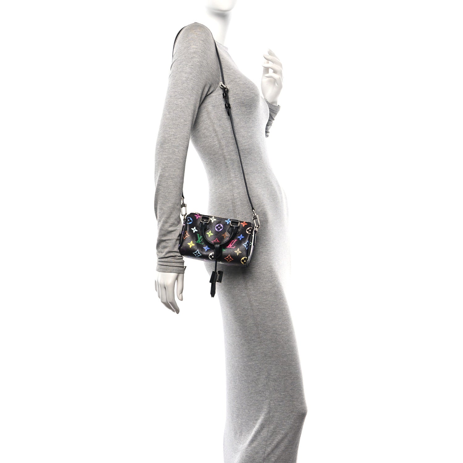 Louis Vuitton LV X TM Monogram Multicolor Nano Speedy Black 2 of 9