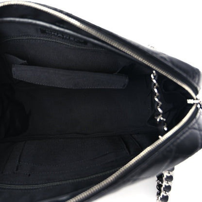 Chanel Lambskin Chevron Quilted Camera Case Black 4 of 9