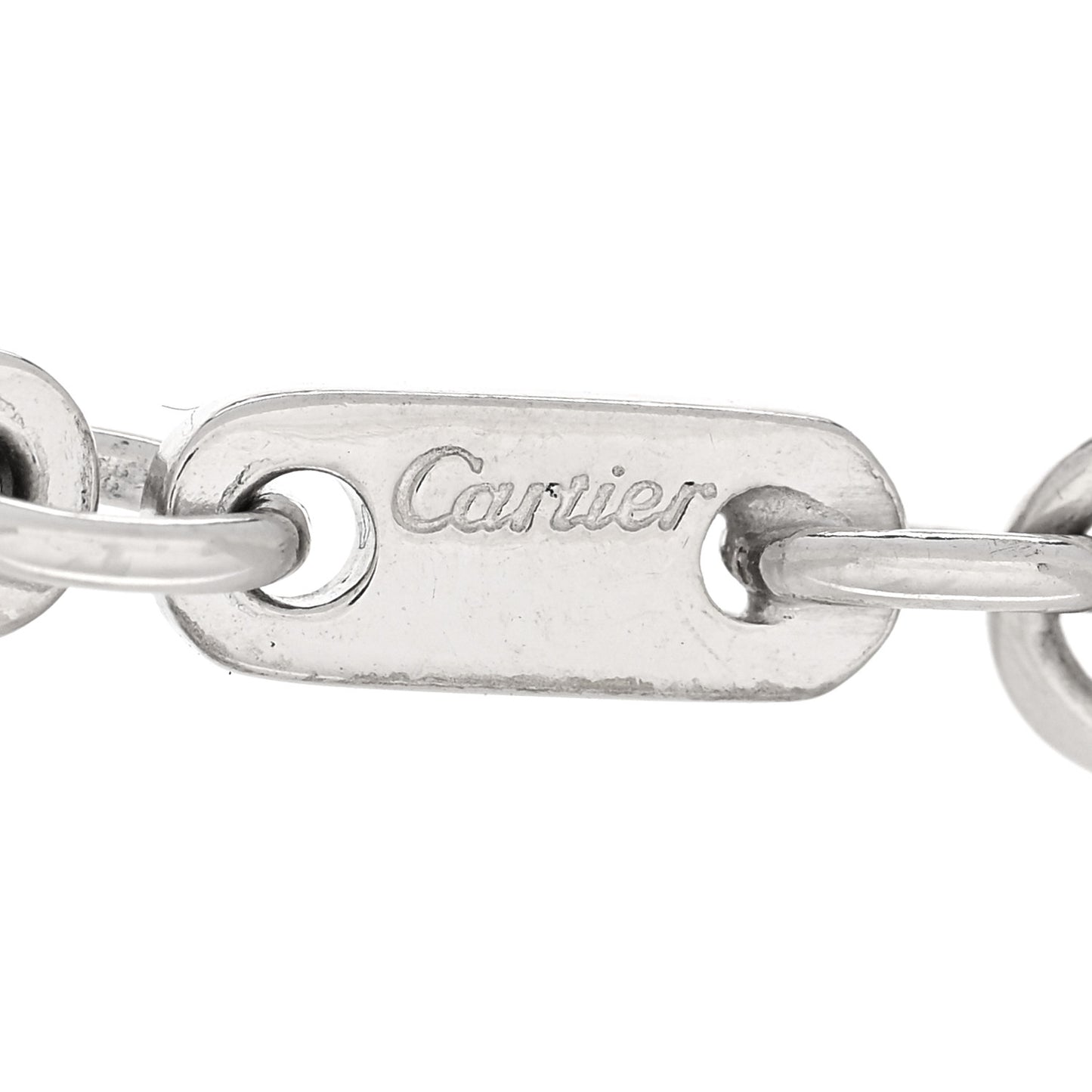 18K White Gold 3.5mm Fidelity Link Bracelet