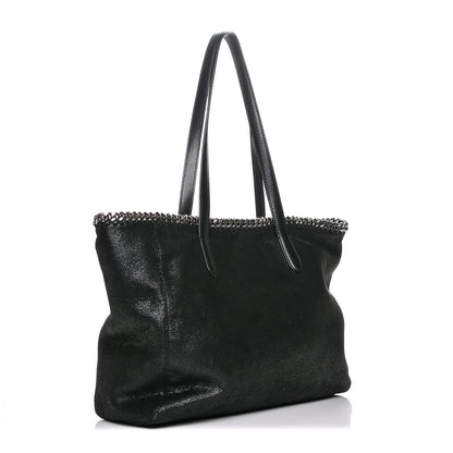 Stella McCartney Shaggy Deer Falabella East West Shopper Tote Black 3 of 6
