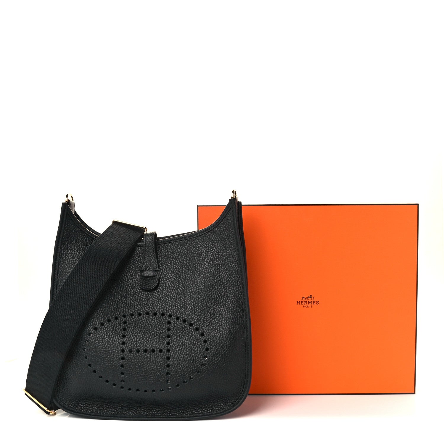 Hermes Taurillon Clemence Evelyne III PM Black 10 of 10