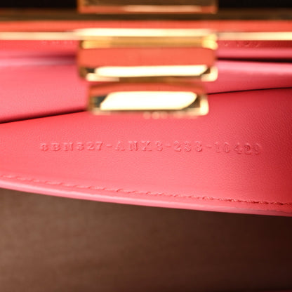 Fendi Vitello King Shiny Nappa Intreccio Small Peekaboo I SEE U Satchel Pink Dalia 6 of 9