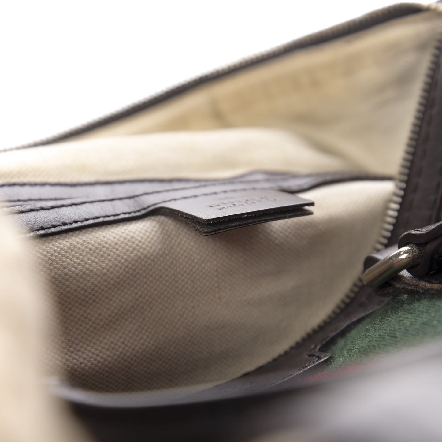 Monogram Vintage Web Medium Boston Dark Brown