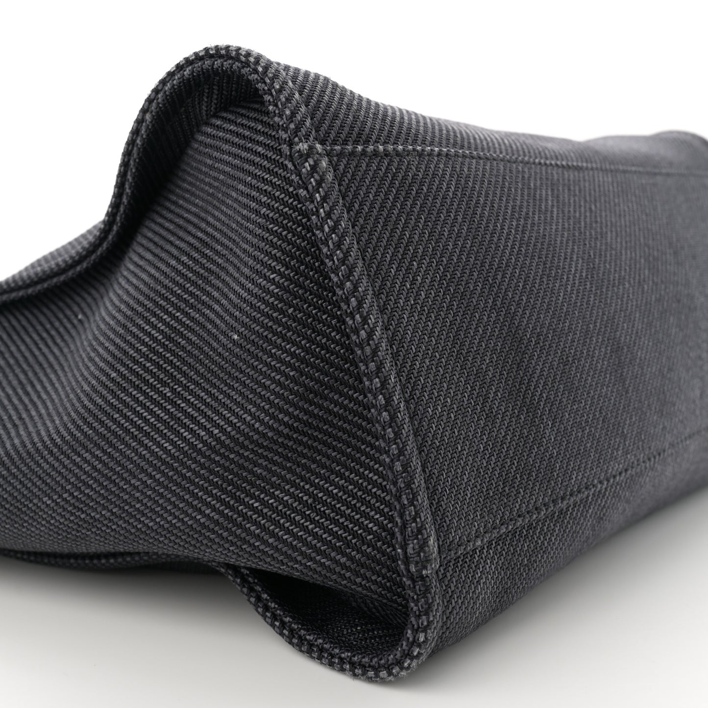 Woven Straw Raffia Medium Deauville Tote Black