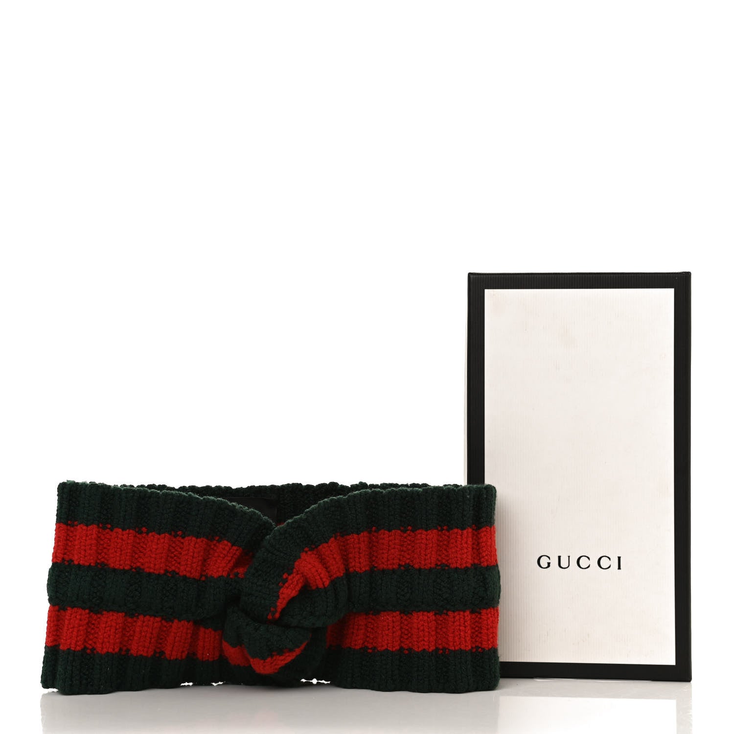 Gucci Wool Web Headband L Green Red 6 of 6