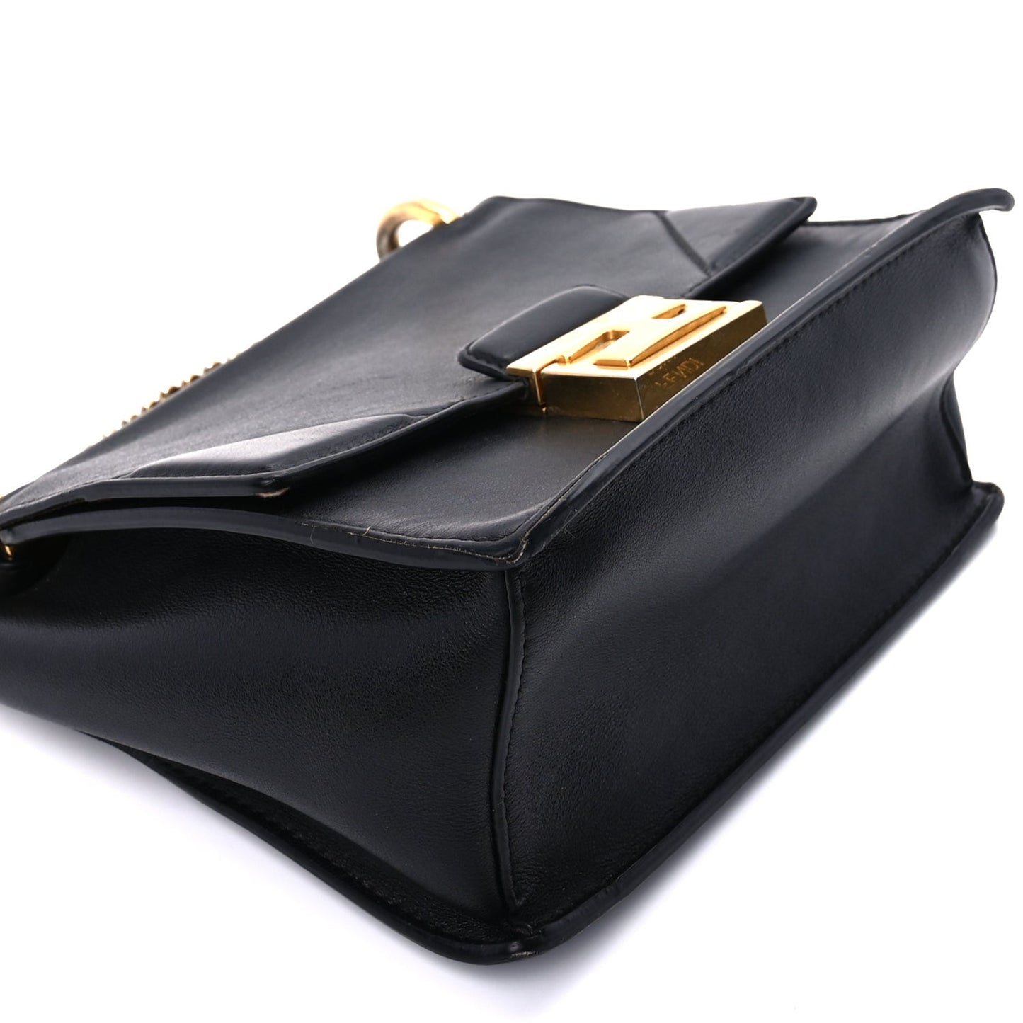 Vitello Grace Matte Small Kan U Shoulder Bag Black