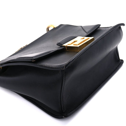 Fendi Vitello Grace Matte Small Kan U Shoulder Bag Black 7 of 7