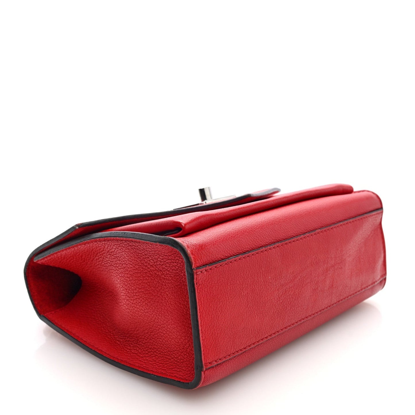 Soft Calfskin Mylockme Chain Bag BB Rubis