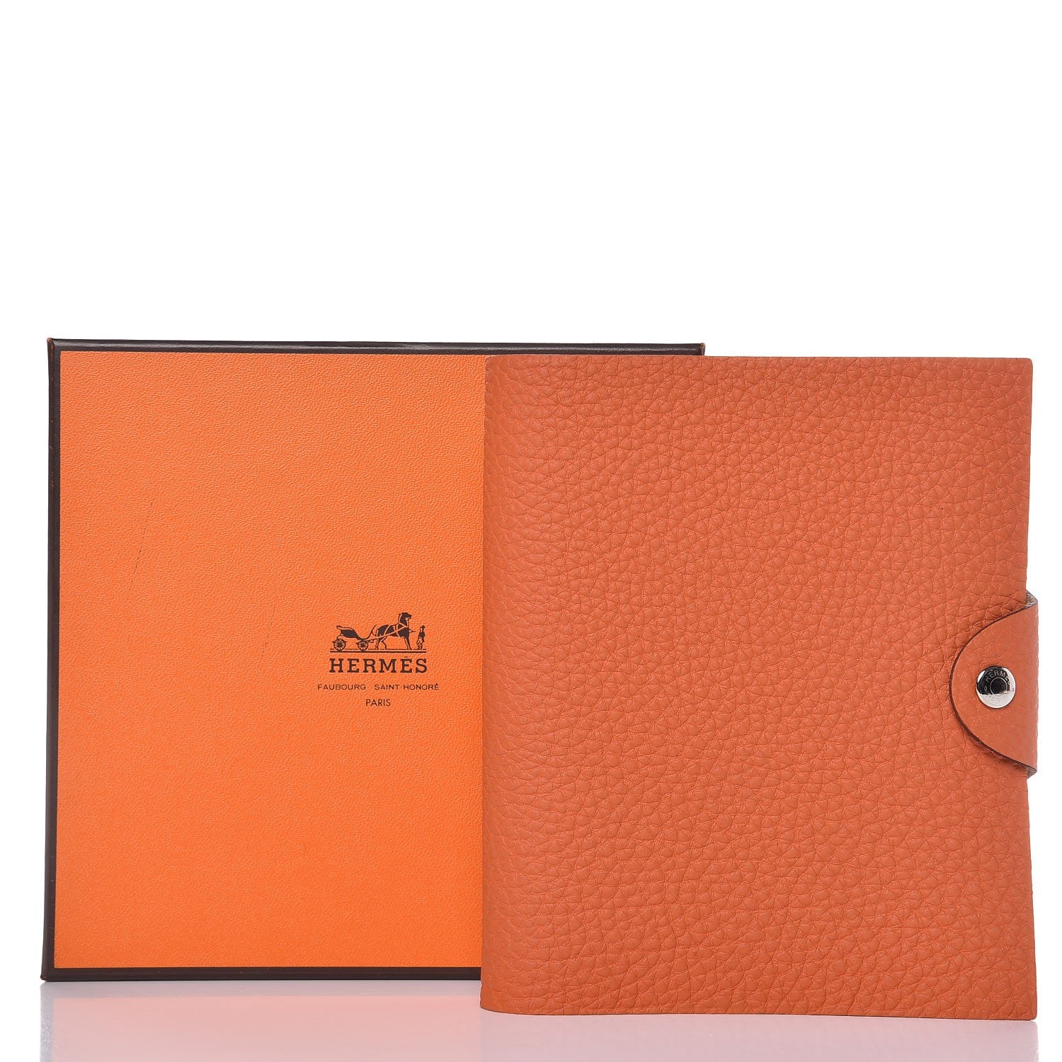 Hermes Togo Ulysse PM Agenda Cover Orange 9 of 9