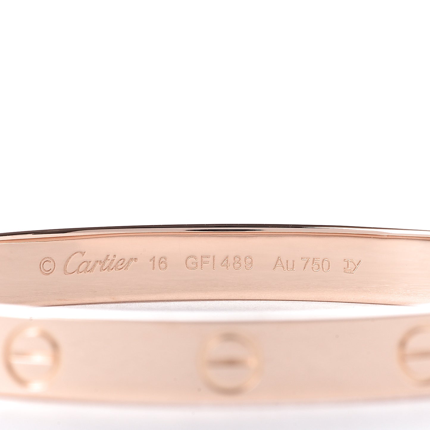 18K Pink Gold LOVE Bracelet 16