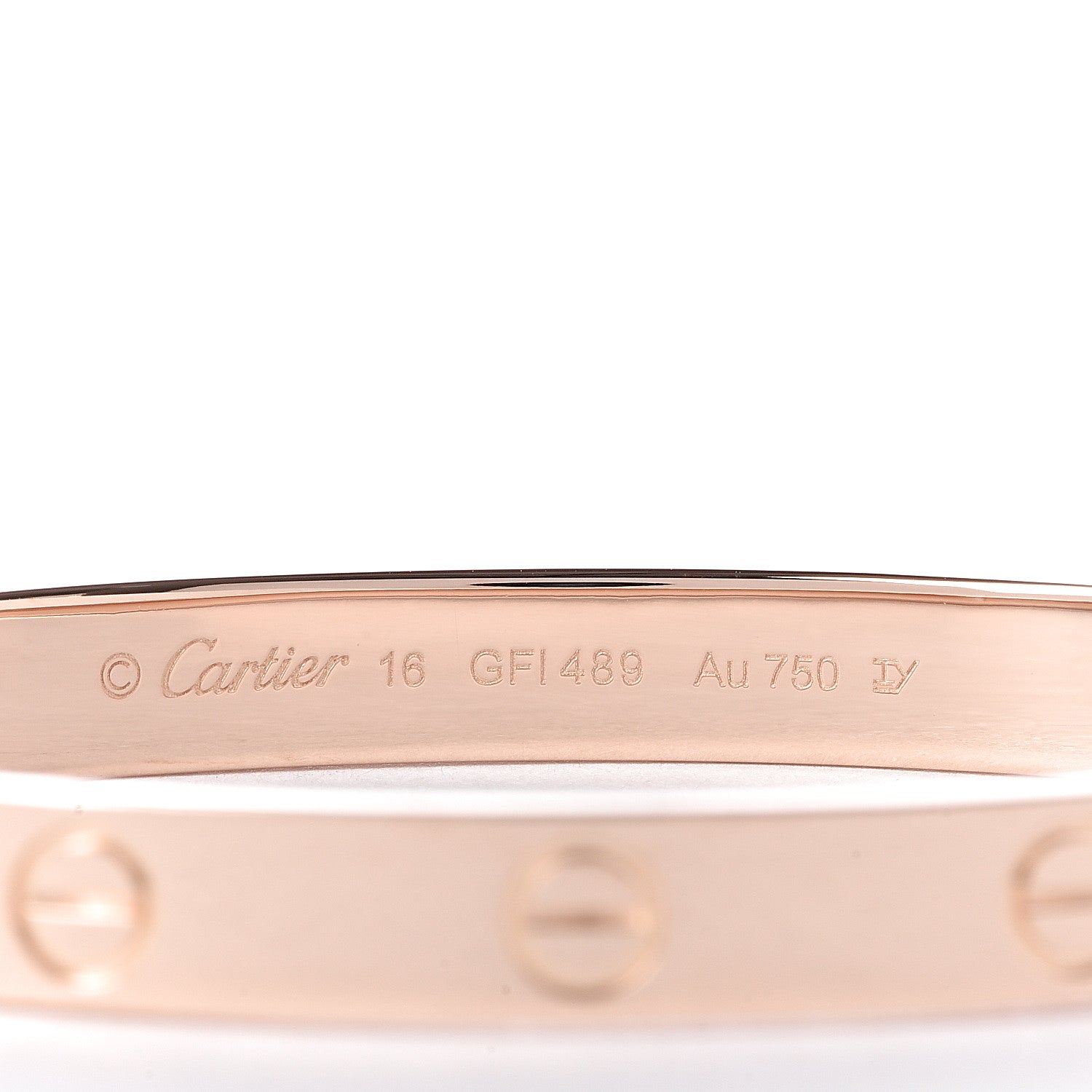 Cartier 18K Pink Gold LOVE Bracelet 16 4 of 5