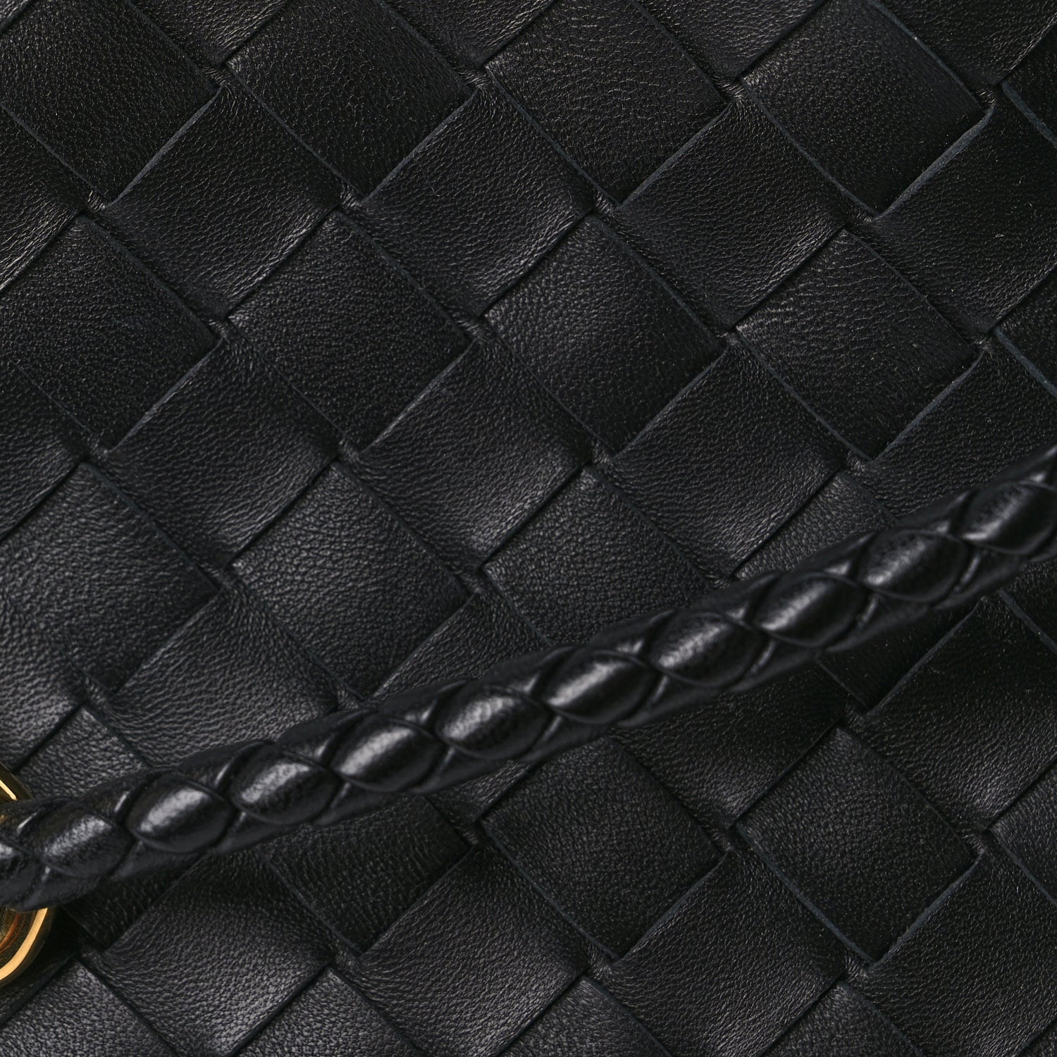 Bottega Veneta Nappa Intrecciato Small Andiamo Shoulder Bag Black 6 of 8