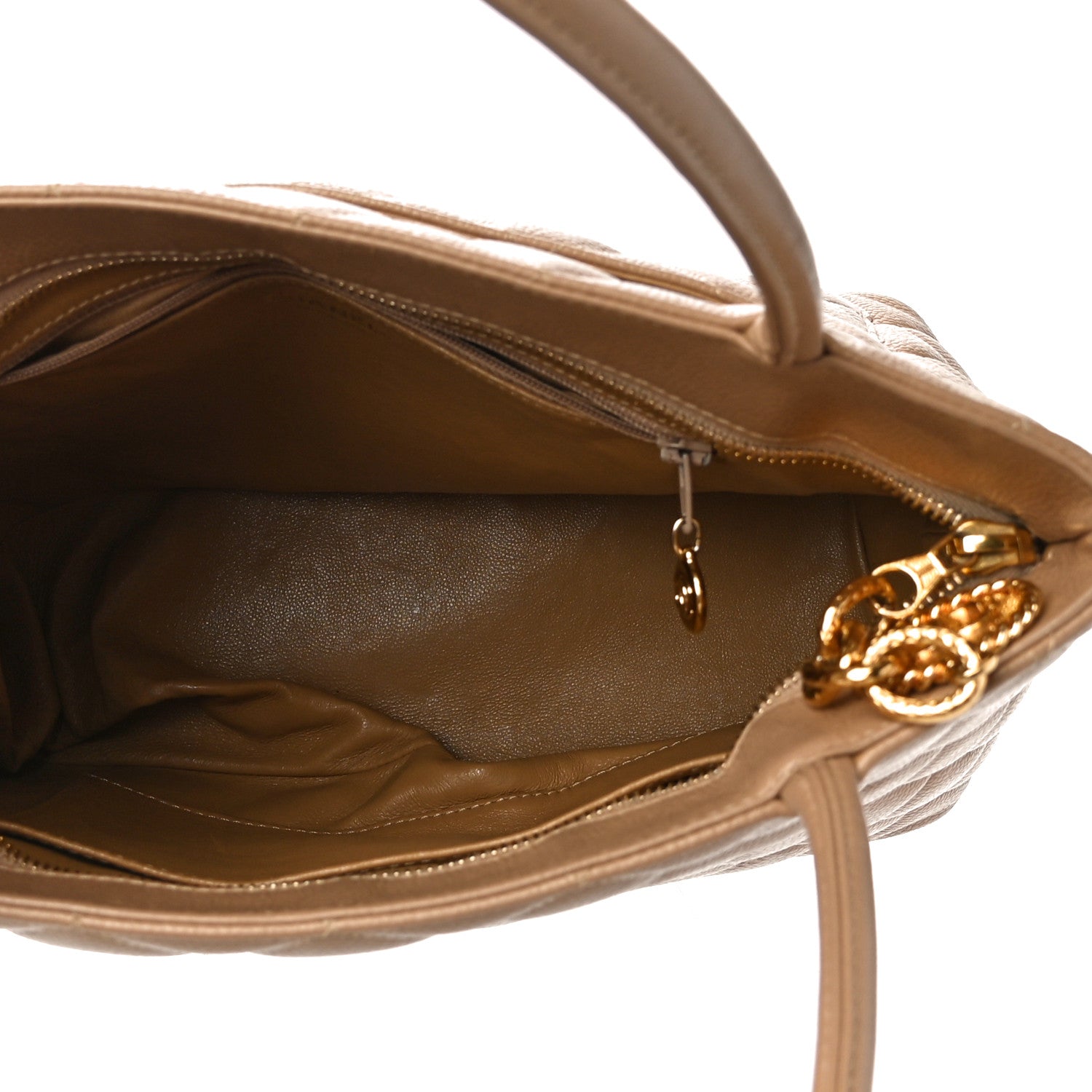 Chanel Caviar Quilted Medallion Tote Beige 5 of 10