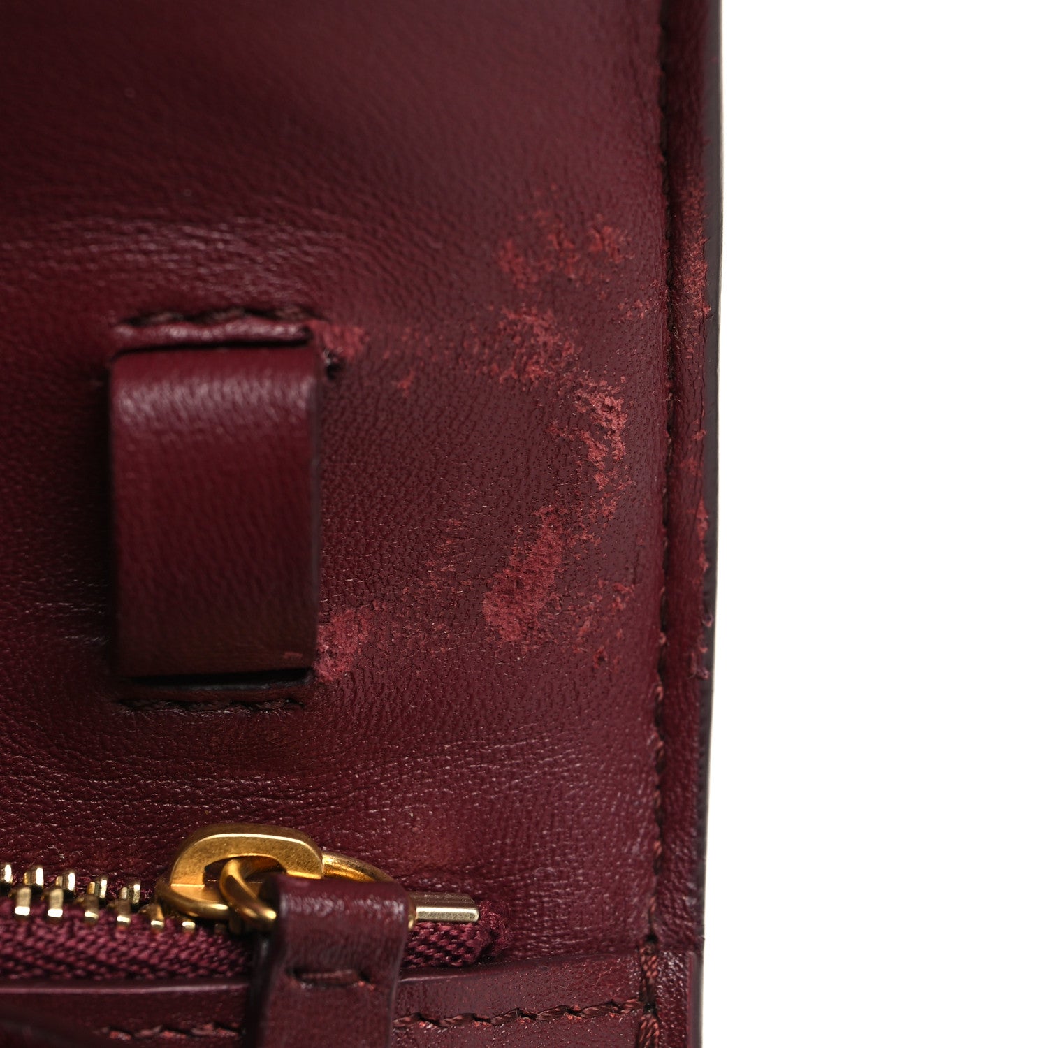 Celine Box Calfskin Medium Classic Box Flap Bag Burgundy 15 of 15