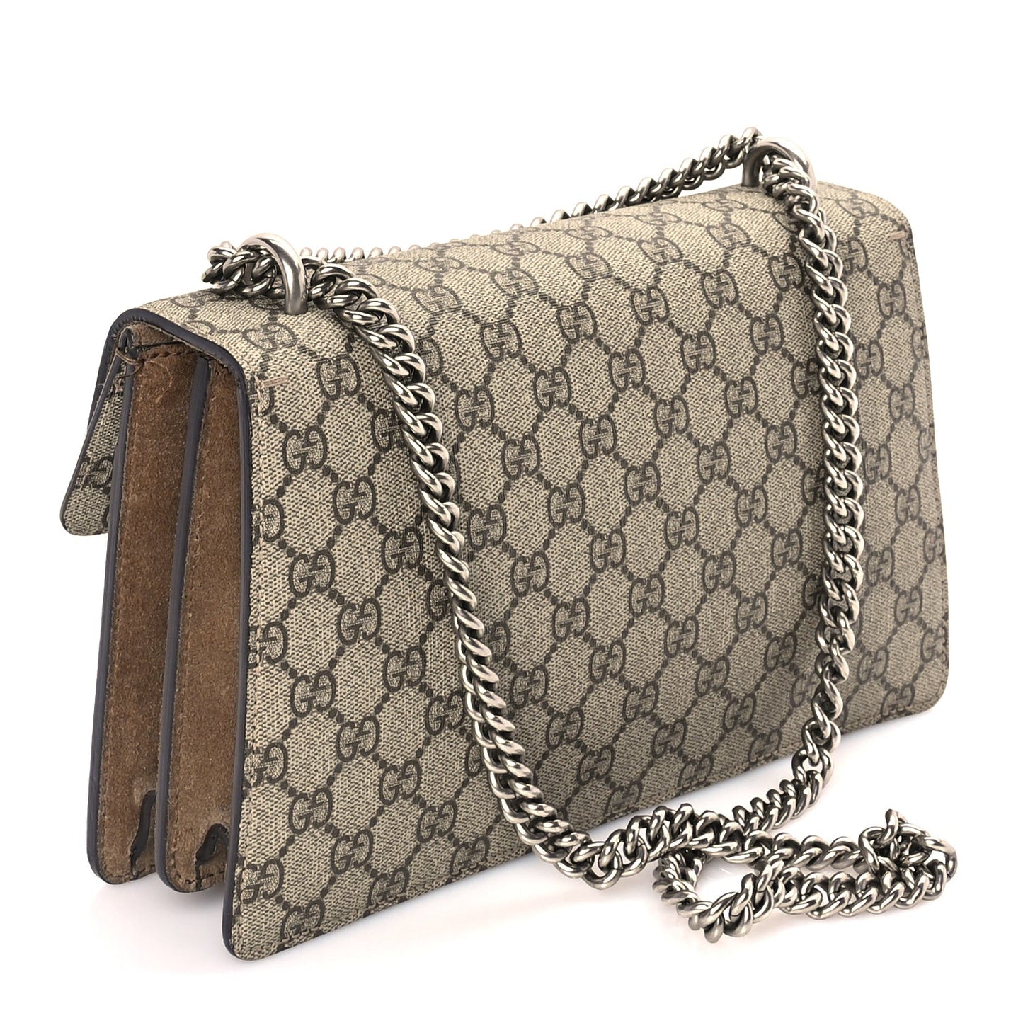 GG Supreme Monogram Medium Dionysus Shoulder Bag  Taupe