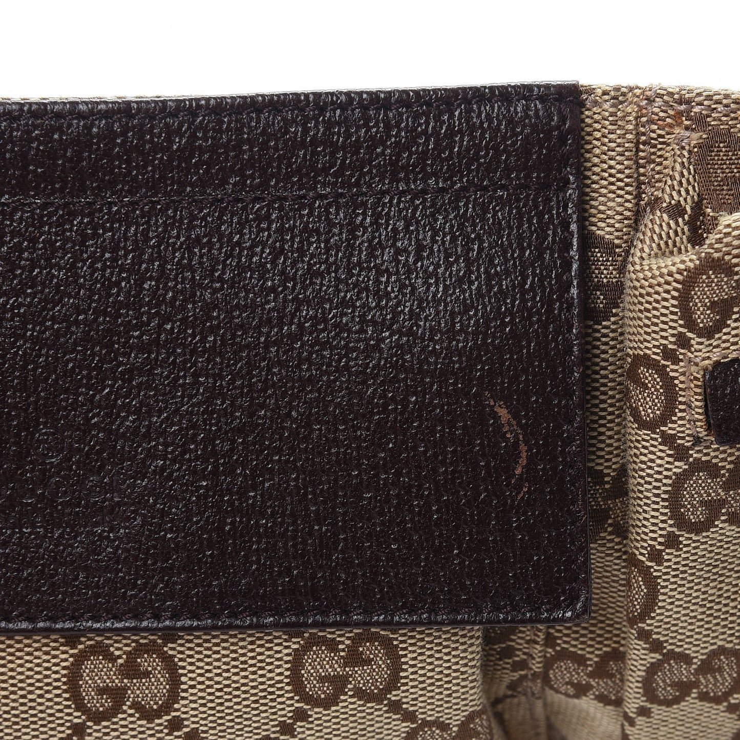 Monogram Web Belt Bag Dark Brown