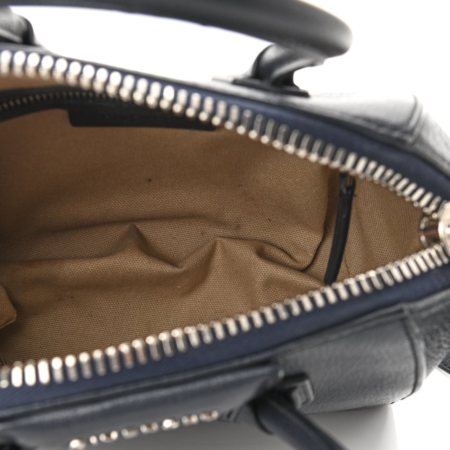 Sugar Goatskin Mini Antigona Navy