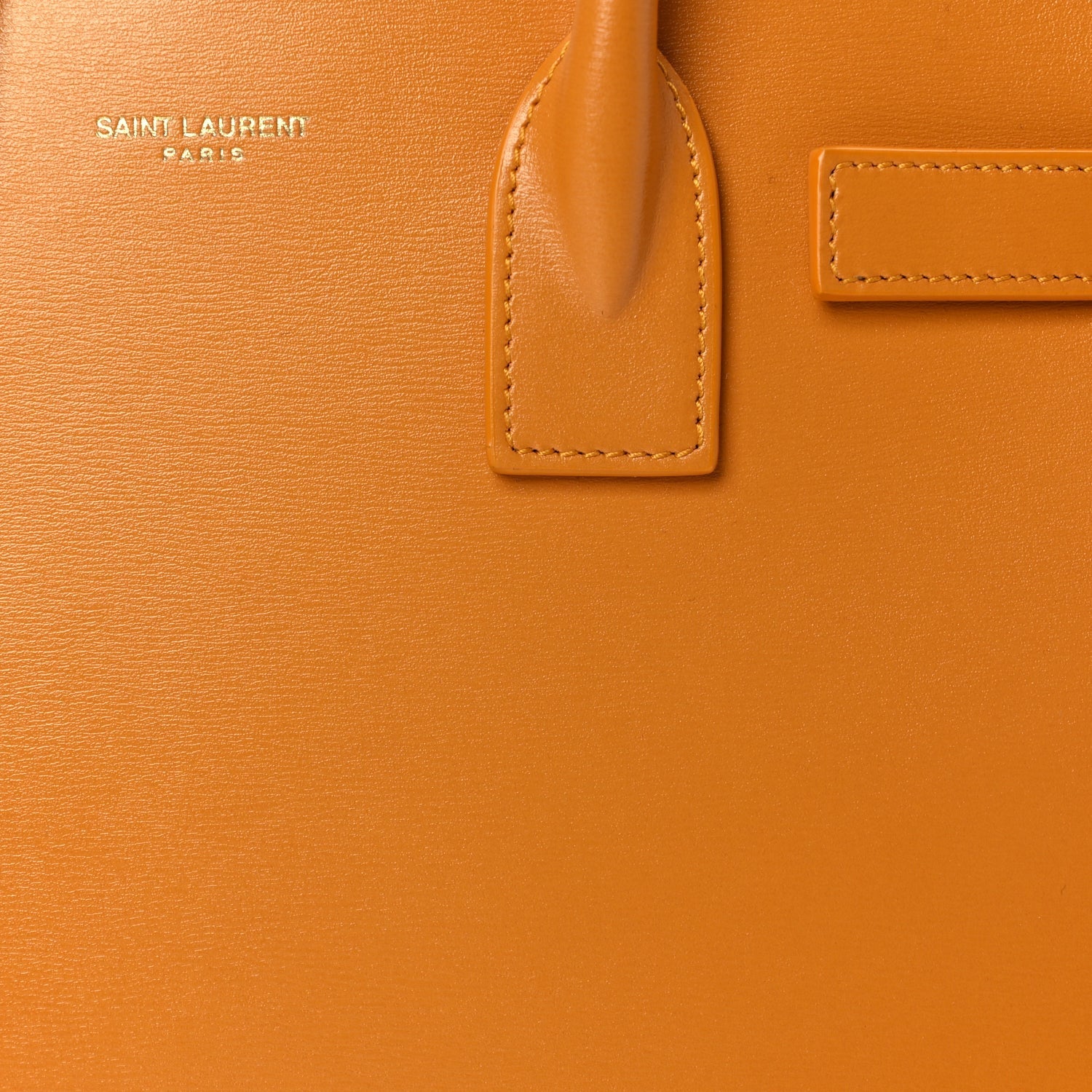 Saint Laurent Palmelatto Calfskin Baby Sac De Jour Senape Yellow 6 of 8