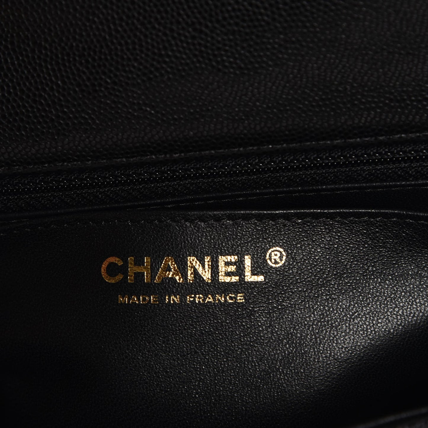 Caviar Quilted Mini Rectangular Flap Black