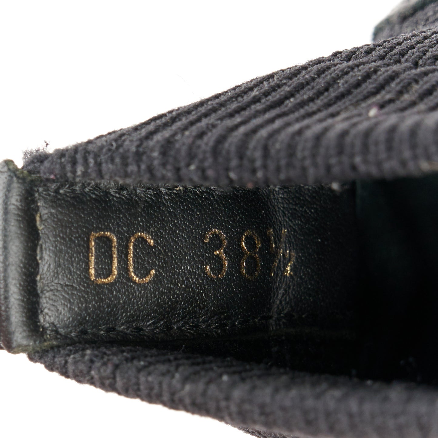 Technical Knit Calfskin Womens Walk'N'Dior High Top Sneaker 38.5 Black