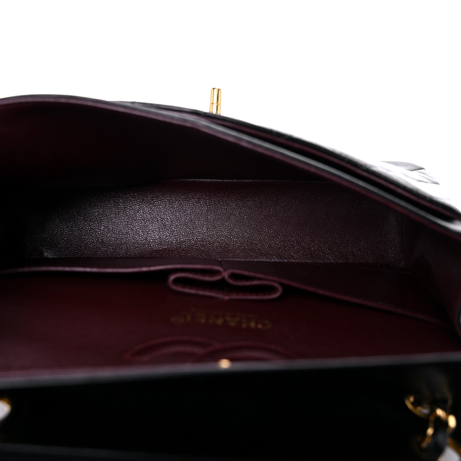 Chanel Lambskin Quilted Medium Double Flap Black 4 of 12