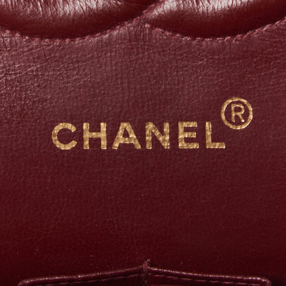 Chanel Lambskin Quilted Medium Double Flap Black 9 of 10