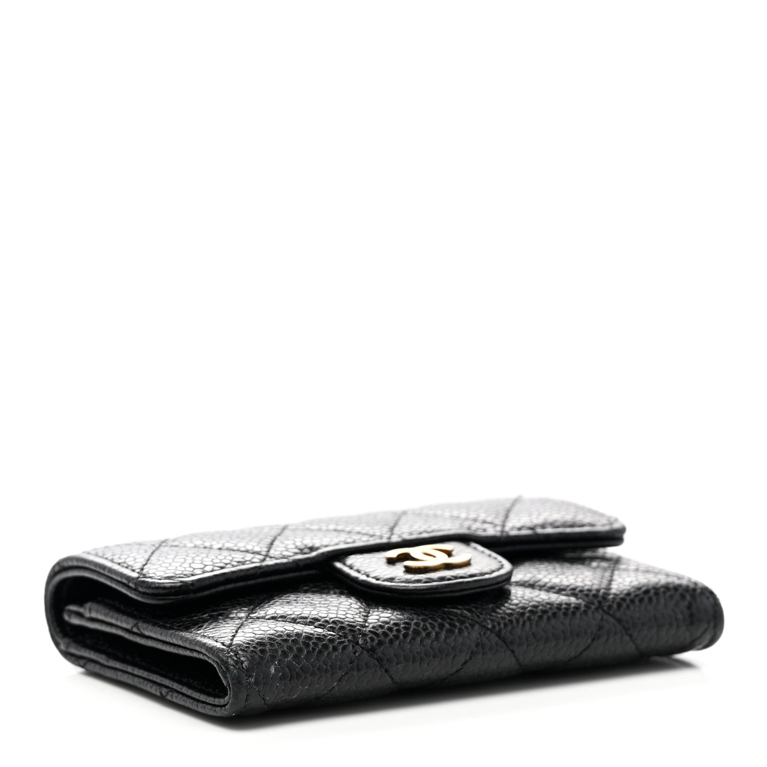 Chanel Caviar Quilted Flap Card Holder Black 4 of 9