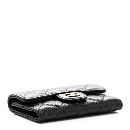 Chanel Caviar Quilted Flap Card Holder Black 4 of 9