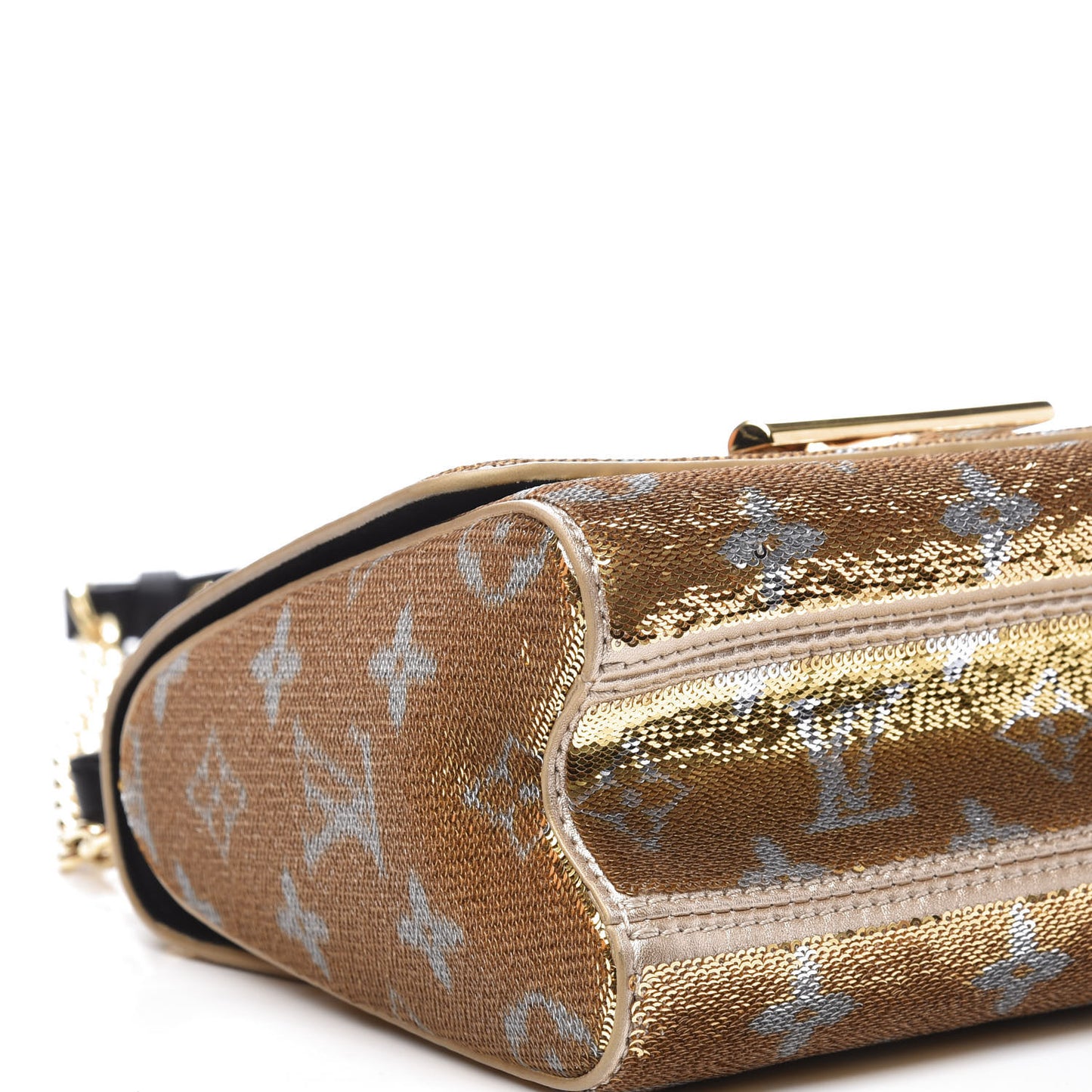 Monogram Sequins Twist PM Gold Silver