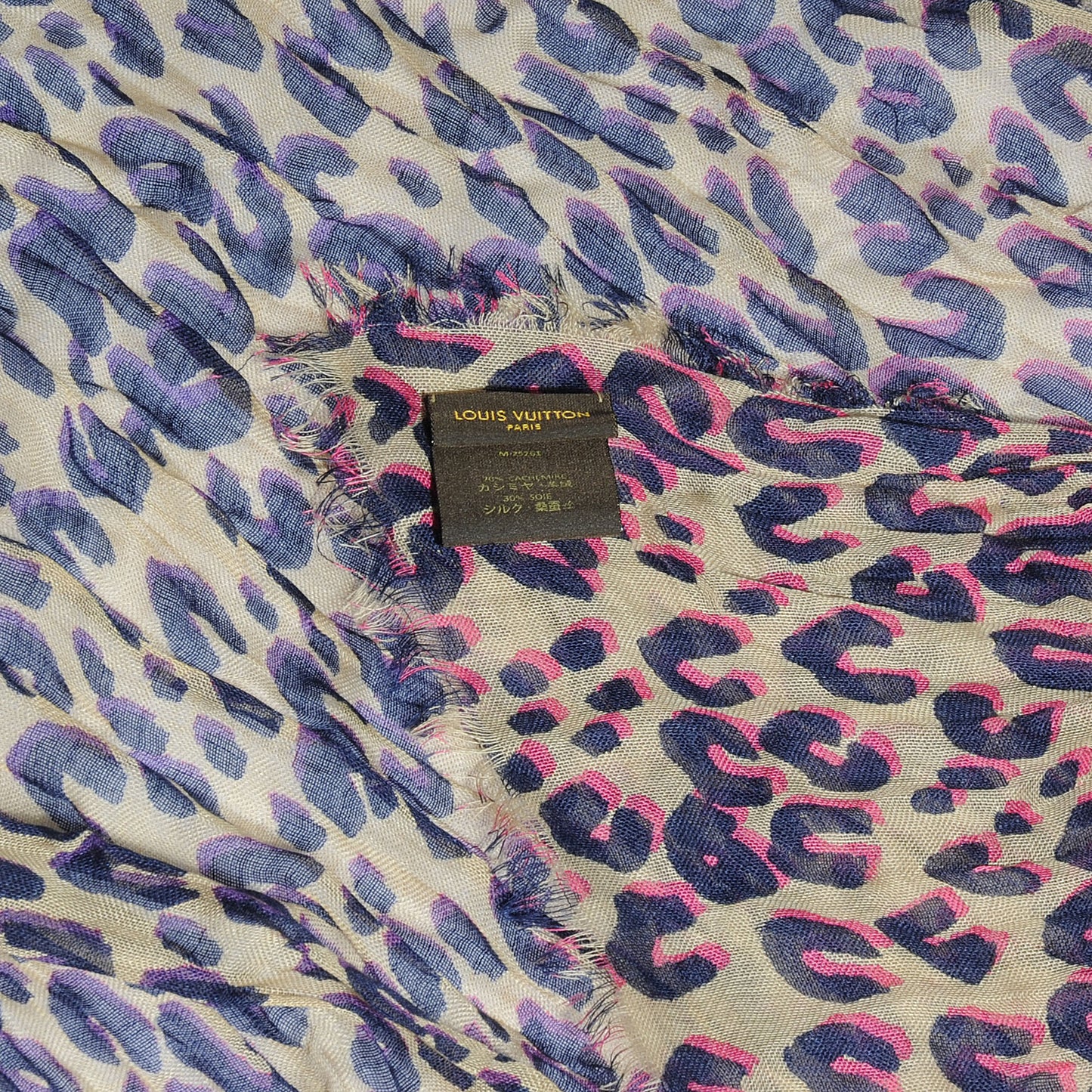 Cashmere Silk Leo Pop Stole Corail