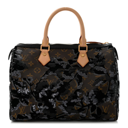 Louis Vuitton Monogram Fleur De Jais Sequins Speedy 30 1 of 14