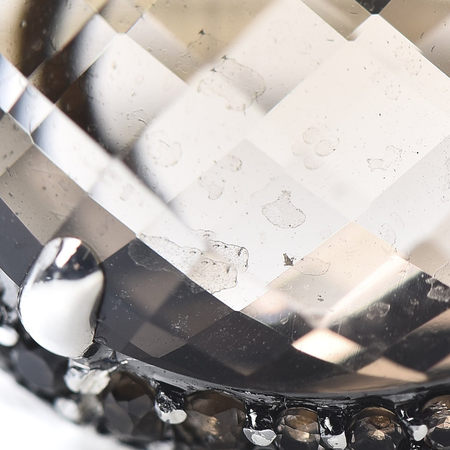 Sterling Silver Smoky Topaz Bamboo Dome Ring 54 7