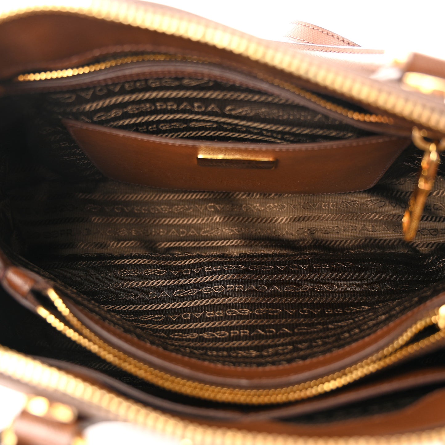 Saffiano Lux Medium Promenade Tote Cacao