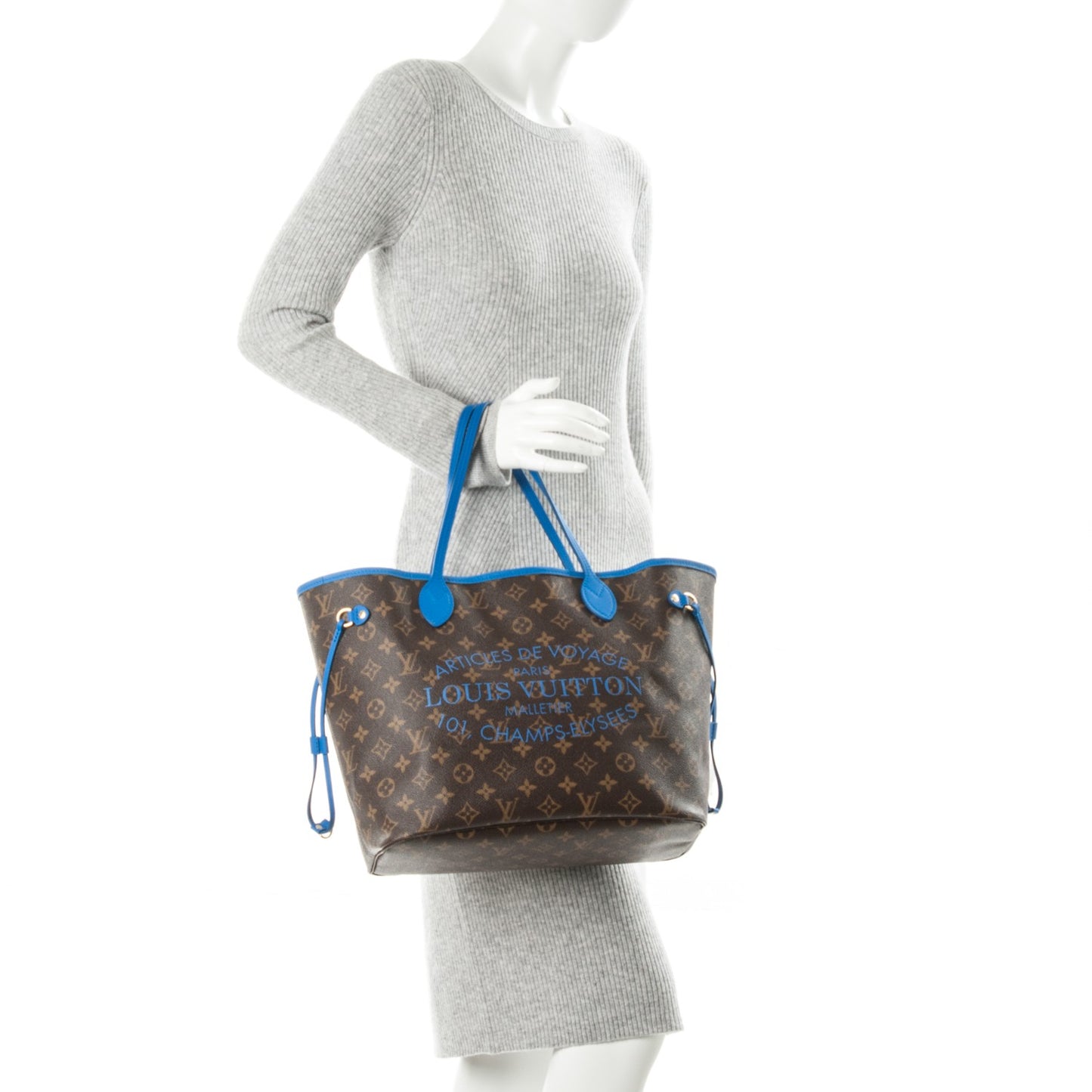 Monogram Articles de Voyage Ikat Neverfull MM Grand Blue