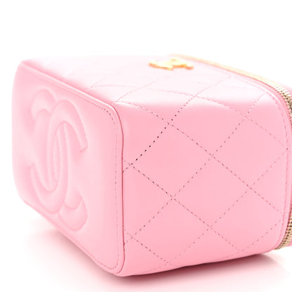 Chanel Lambskin Quilted Pick Me Up Vanity Case Pink 11 of 11