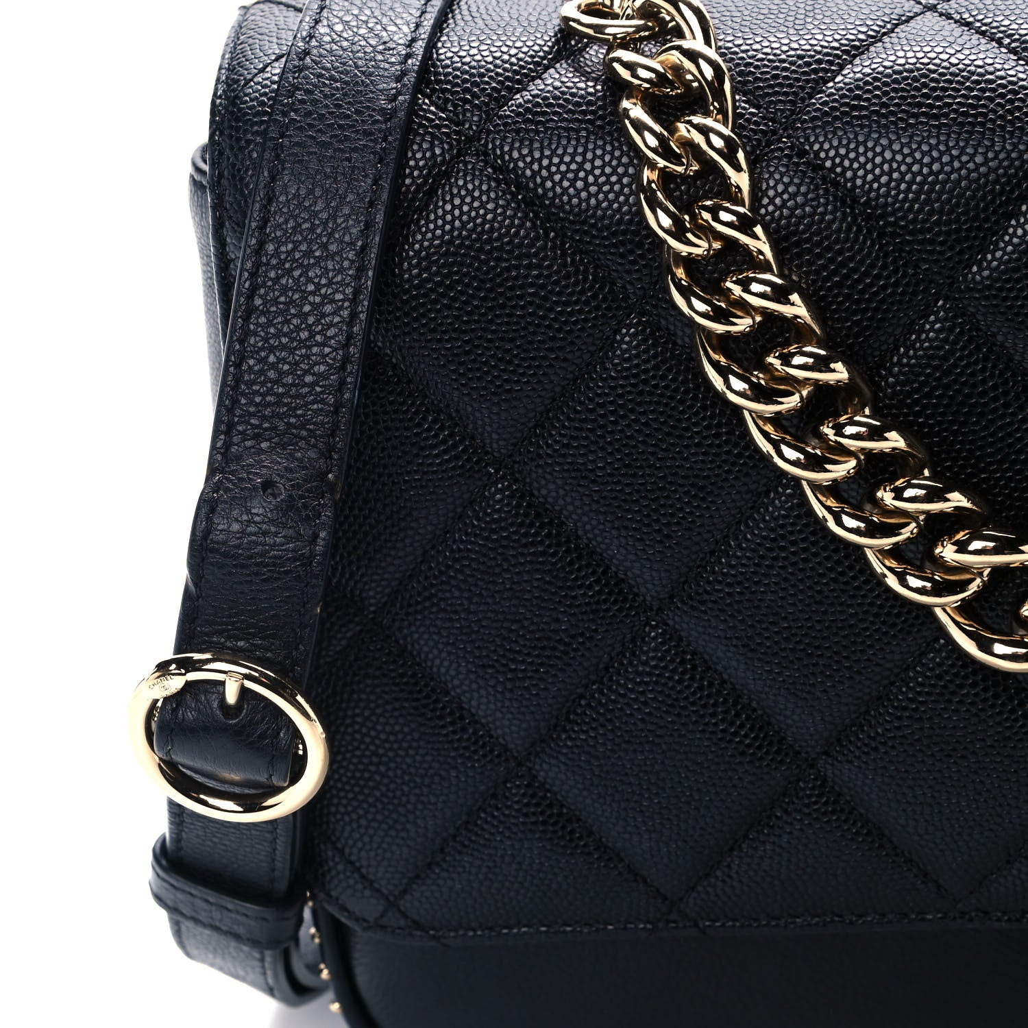 Chanel Caviar Quilted Large Studded Flap Black 10 of 10
