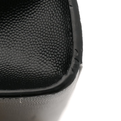 Saint Laurent Grain De Poudre Medium Classic Monogram Kate Tassel Satchel Black 10 of 10