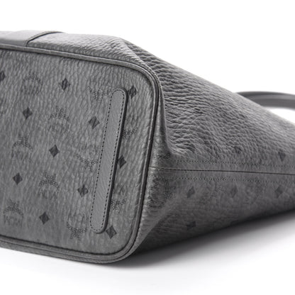 MCM Visetos Medium Liz Reversible Shopper Tote Phantom Grey 7 of 15