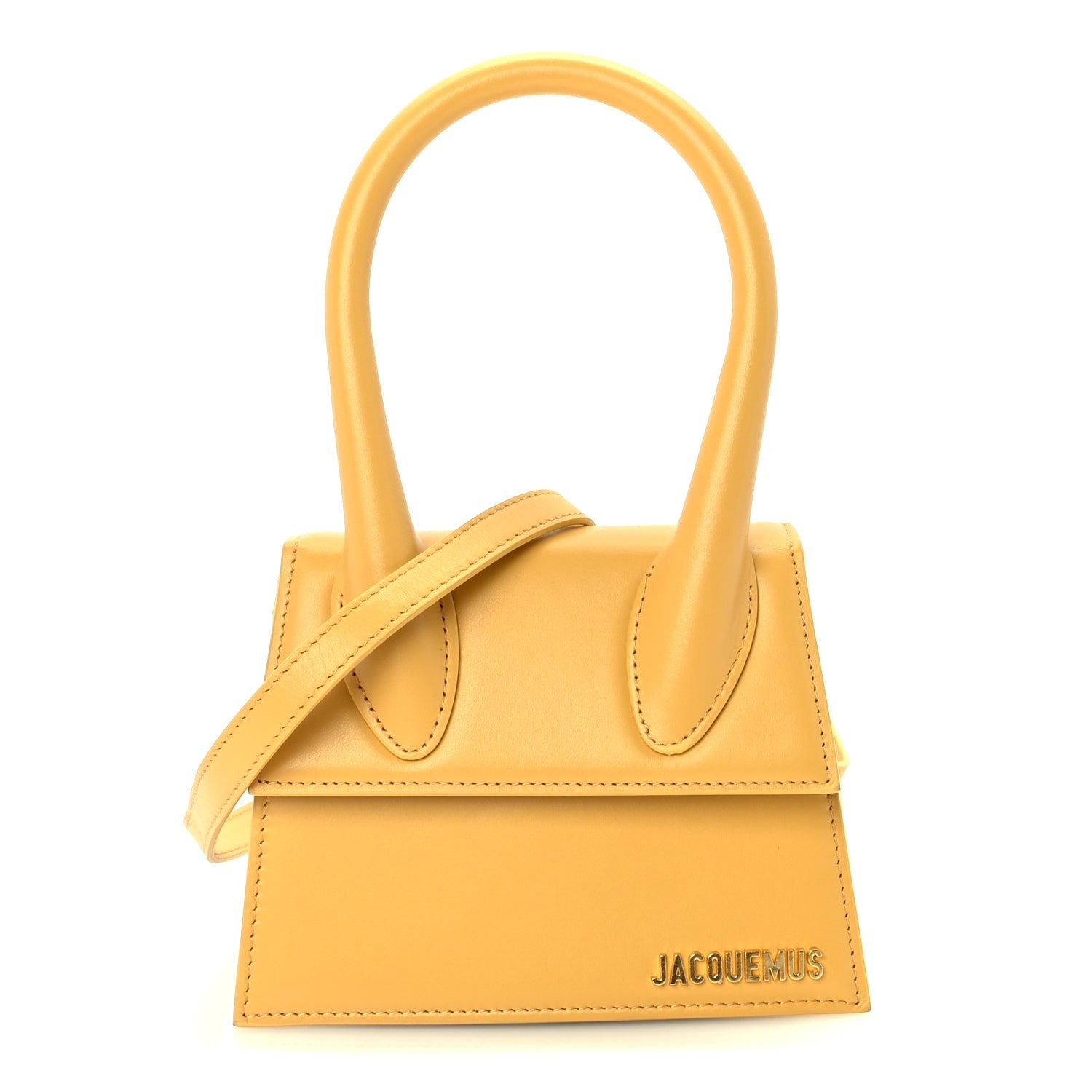 Jacquemus Smooth Calfskin Le Chiquito Moyen  Yellow 1 of 8