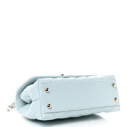 Chanel Caviar Quilted Mini Coco Handle Flap Light Blue 4 of 9
