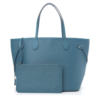 Louis Vuitton Epi Neverfull MM Cyan 1 of 10