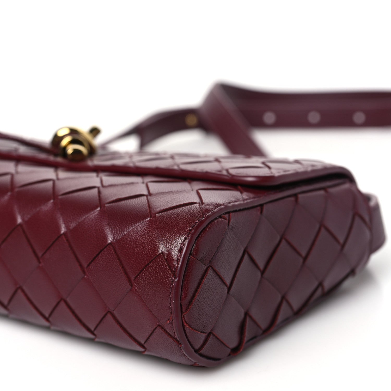 Bottega Veneta Nappa Intrecciato Mini Andiamo Crossbody Bag Barolo 10 of 10