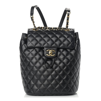 Chanel Lambskin Quilted Small Urban Spirit Backpack Black 1 of 11