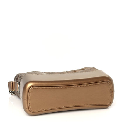 Chanel Metallic Aged Calfskin Quilted Medium Gabrielle Gold 3 of 9