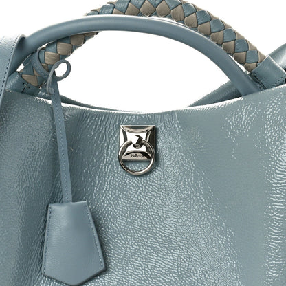 Mulberry MULBERRY Spongy Patent Iris Tote Cloud 7 of 7