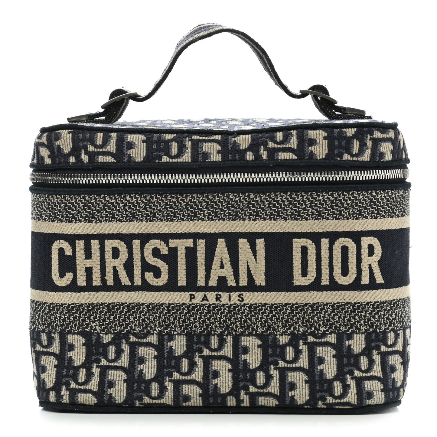 Oblique Diortravel Vanity Case Blue