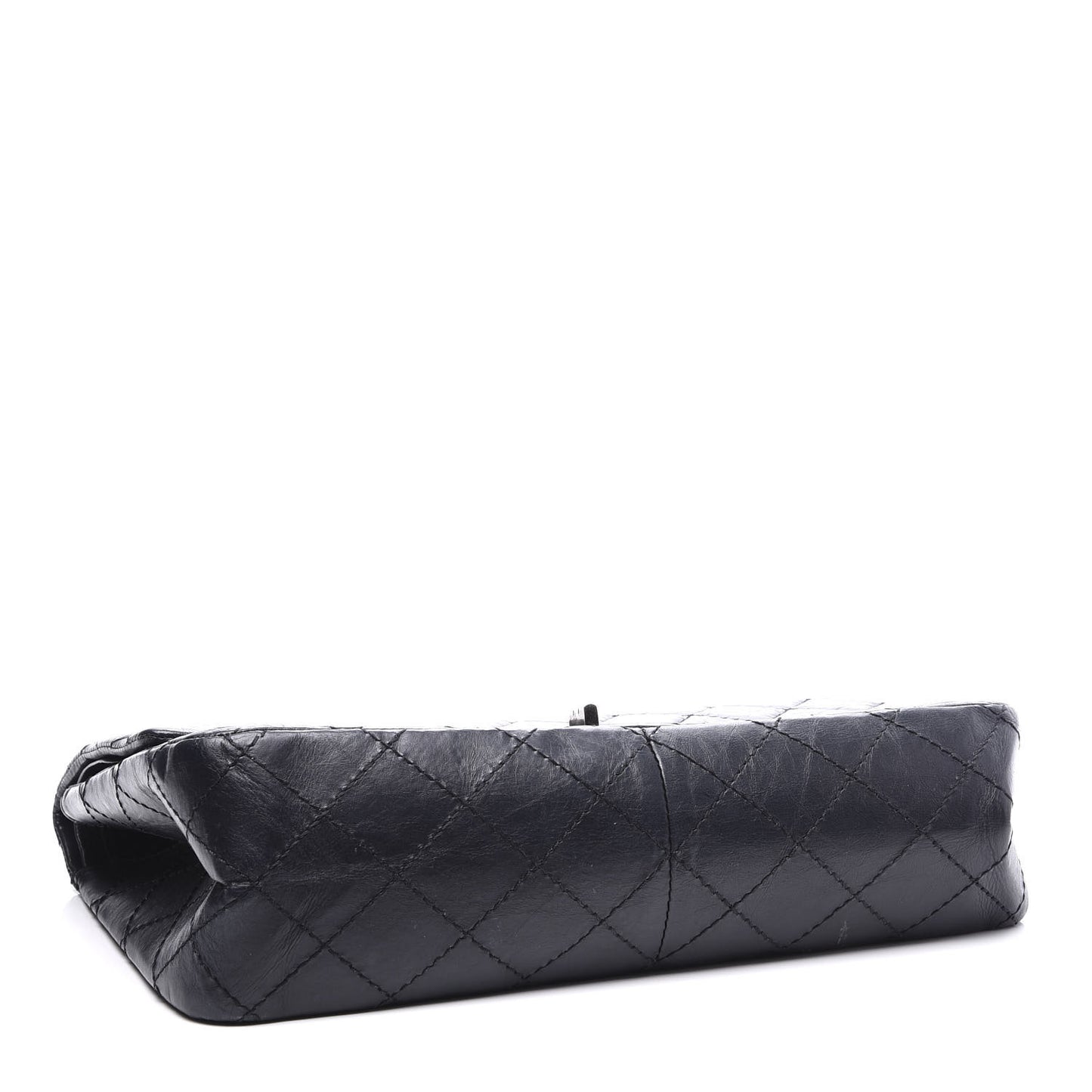 Aged Calfskin Quilted 2.55 Reissue 226 Flap Navy Blue