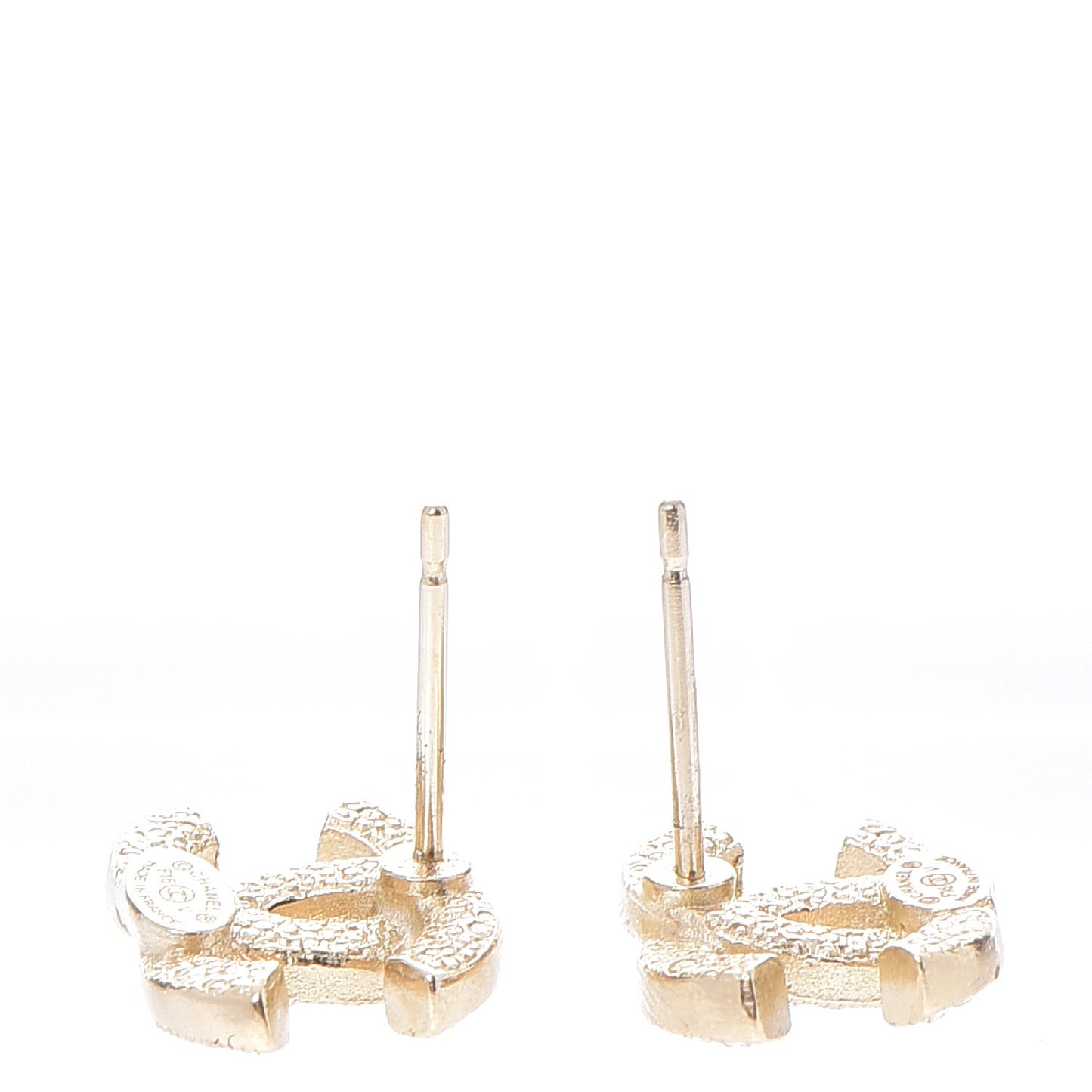 Crystal CC Earrings Gold