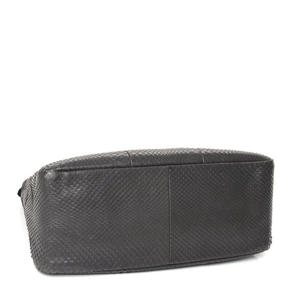 Fendi Snakeskin O'Lock Zipper Black 3 of 11